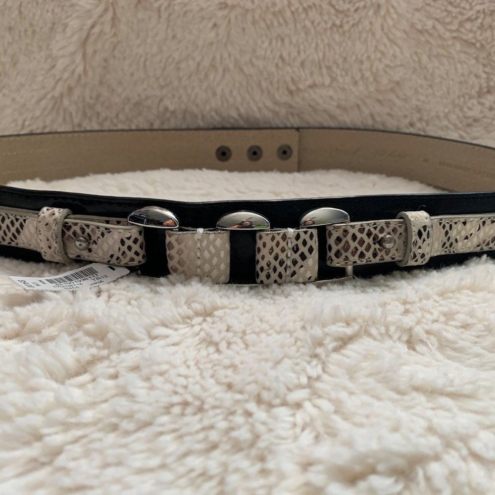 WHBM Tan and Black Belt